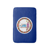 バージニア州旗デザイン バスマット (正面縦)