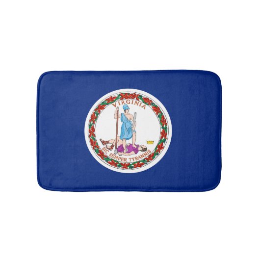 バージニア州旗デザイン バスマット (正面)