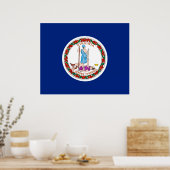 バージニア州旗デザイン ポスター (キッチン)