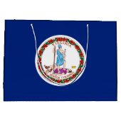 バージニア州旗デザイン ラージペーパーバッグ (裏面)