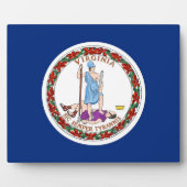 バージニア州旗プラーク フォトプラーク (正面)