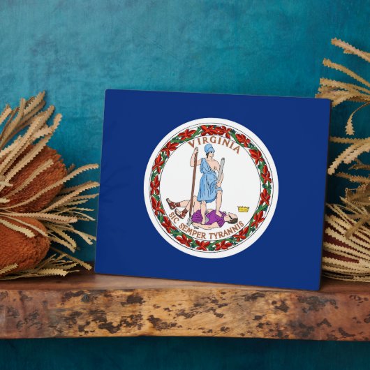 バージニア州旗プラーク フォトプラーク (側面)