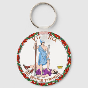 バージニア州旗統一された印アメリカ国 キーホルダー