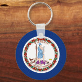 バージニア州旗 キーホルダー (正面)