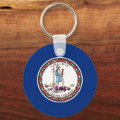 バージニア州旗 キーホルダー (正面)