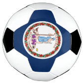 バージニア州旗 サッカーボール (回転)