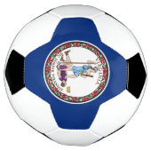 バージニア州旗 サッカーボール (回転)