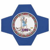 バージニア州旗 サッカーボール (フラット)