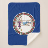 バージニア州旗 シェルパブランケット (正面)