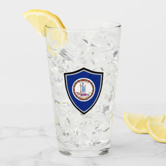 バージニア州旗 タンブラーグラス (アイス正面)