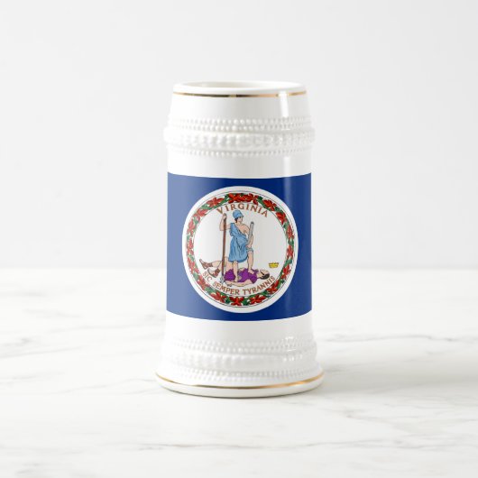 バージニア州旗 ビールジョッキ (中央)