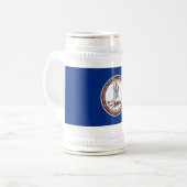 バージニア州旗 ビールジョッキ (正面左)