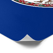 バージニア州旗 ポスター (角)