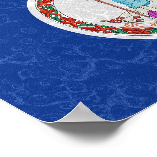 バージニア州旗 ポスター (角)