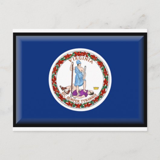 バージニア州旗 ポストカード (正面)