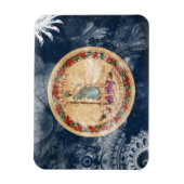 バージニア州旗 マグネット (縦)