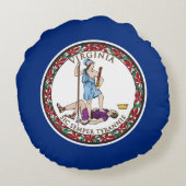 バージニア州旗 ラウンドクッション (裏面)