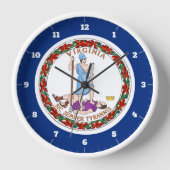 バージニア州旗 壁時計 (正面)