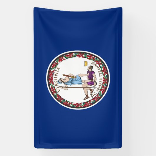 バージニア州旗 横断幕 (縦)