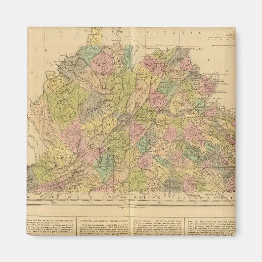 バージニア州（アメリカ） マグネット (正面)