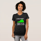 バージニア州 - サンタクロースは実在しない Tシャツ (正面フル)
