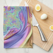 バージニア州~夏パターン~オリジナルデザイン~ キッチンタオル (四つ折り)