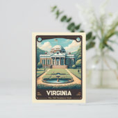 バージニア州 |愛国心ヴィンテージ ポストカード (スタンド正面)
