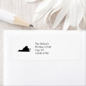 バージニア州(白黒) ラベル (インサイチュ)