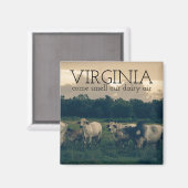 バージニア州 |私たちの乳製品の空気のにおい マグネット (正面/裏面)