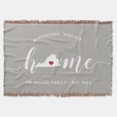 バージニア州 自宅 おしゃれ スローブランケット (正面)