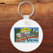 バージニア州Roanokeからの挨拶 キーホルダー (正面)