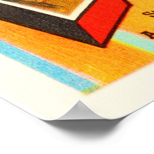 バージニア州VAオールドヴィンテージ旅行はがき –  ポスター (角)