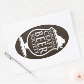 バージニア工芸ビール協会ステッカー 楕円形シール (封筒)