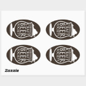 バージニア工芸ビール協会ステッカー 楕円形シール (シート)