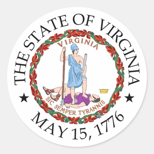 バージニア徴候 ラウンドシール (正面)