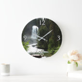 バージニア滝アットグレイシャナショナルパーク ラージ壁時計 (ホーム)