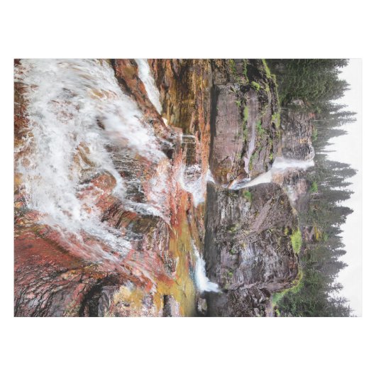 バージニア滝 – グレイシャーナショナルパーク テーブルクロス (正面(横))