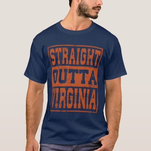 バージニア直出のバージニア ヴィンテージ男子 Tシャツ (正面)