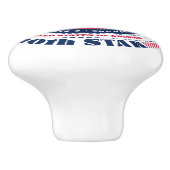 バージニア米州赤白青タイポグラフィ セラミックノブ (側面)