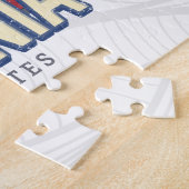 バージニア統一された州レトロ州マップヴィンテージUSA ジグソーパズル (側面)