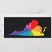 バージニア色バースト 招待状 (正面)