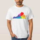 バージニア色バースト Tシャツ (正面)