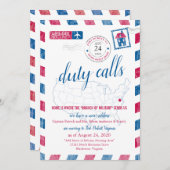 バージニア軍隊の移動発表 招待状 (正面/裏面)