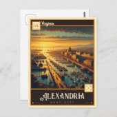 バージニア，アレクサンドリア |ヴィンテージはがき ポストカード (正面/裏面)
