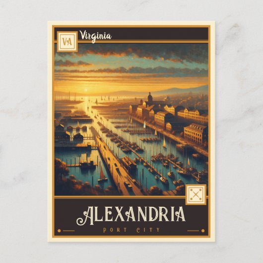 バージニア，アレクサンドリア |ヴィンテージはがき ポストカード (正面)