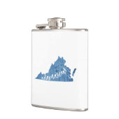 バージニア・ウッド・グレイン・ダマスカス フラスク (左)