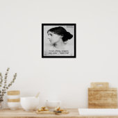 バージニア・ウルフ・ウーマンは匿名の引用文ポスター ポスター (キッチン)