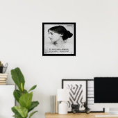 バージニア・ウルフ・ウーマンは匿名の引用文ポスター ポスター (ホームオフィス)