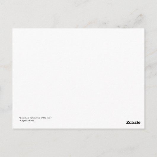 バージニア・ウルフ・オン・ブックス ポストカード (裏面)