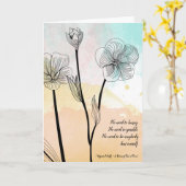 バージニア・ウルフ・ノー・トゥ・ザ・引用文空白の・カード カード (黄色い花)